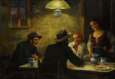 Dipinto Ad Olio su Tela