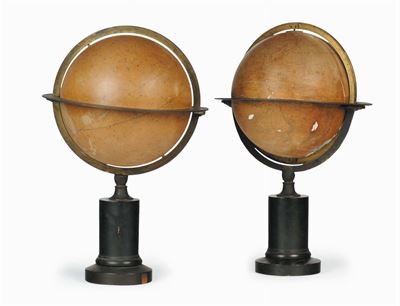 Globo Terrestre e Celeste Ricchetti Torino 1858