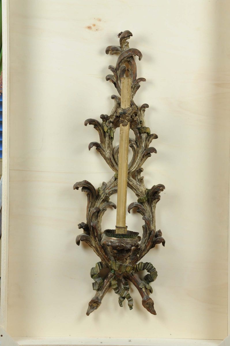 Coppia di Appliques a Festoni, XVIII Secolo
