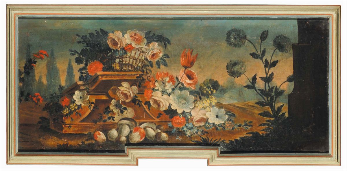 Scuola Italiana del XIX Secolonature Morte con Fiori