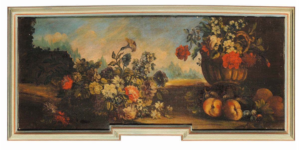 Scuola Italiana del XIX Secolonature Morte con Fiori