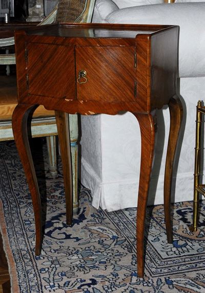 Comodino in Bois De Violette in Stile Luigi XV, XX Secolo
