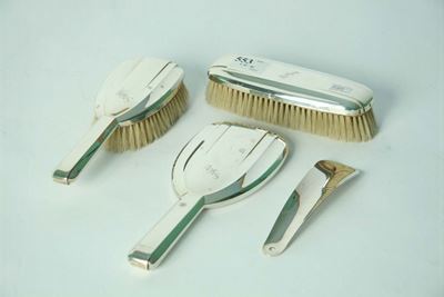 Servizio da Toilette in Argento, XX Secolo