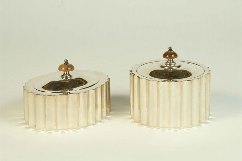 Due scatole in argento diverse  - Auction House Sale Villa la Femara - Cambi Casa d'Aste