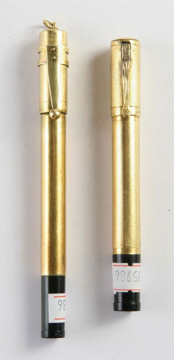 Due penne stilografiche Waterman' s  - Asta Gioielli, Argenti ed Orologi Antichi e Contemporanei - Cambi Casa d'Aste