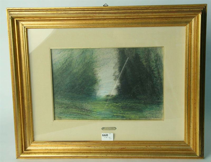 Silvio Matteoda (1886-1977) Paesaggio  - Auction House Sale Villa la Femara - Cambi Casa d'Aste