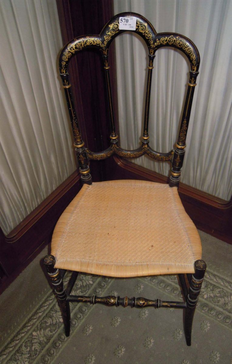 Seggiolina Napoleone III, XIX secolo  - Auction House Sale Villa la Femara - Cambi Casa d'Aste