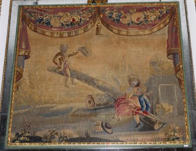 Pannello con Tessuto Aubusson, Fine XVIII-inizio XIX Secolo