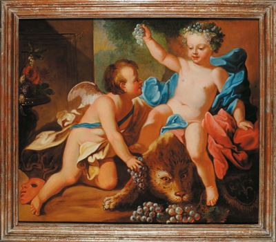 Scuola Italiana del XVIII Secoloscena con Putti