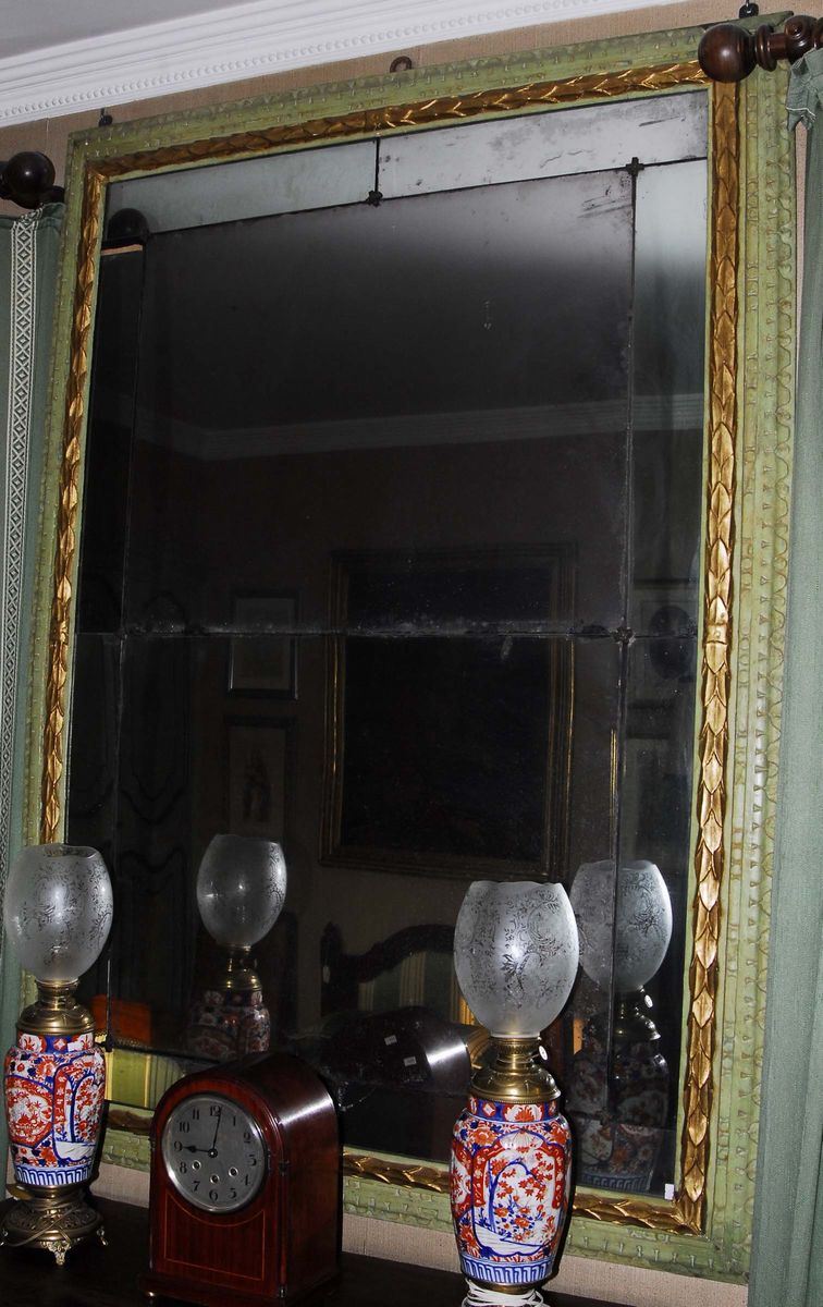 Specchiera in legno laccato, XIX secolo  - Auction House Sale Villa la Femara - Cambi Casa d'Aste