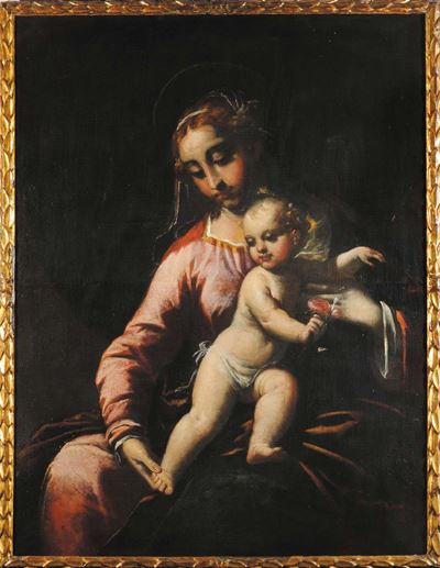 Scuola Veneziana del XVII Secolomadonna con Bambino