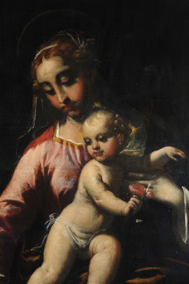 Scuola Veneziana del XVII Secolomadonna con Bambino