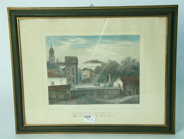 Francesco Gonin (1808-1889) Vista di castelli piemontesi