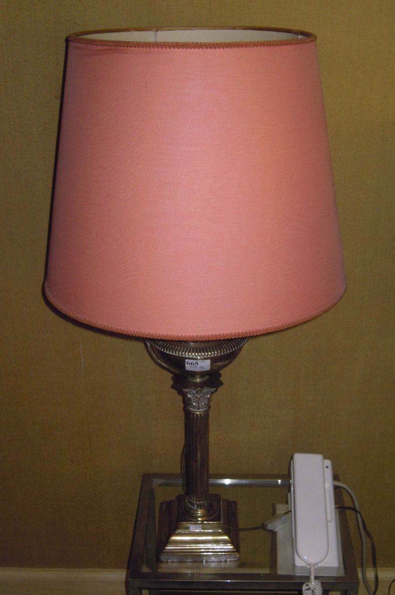 Lampada da tavolo in metallo, XIX secolo  - Auction House Sale Villa la Femara - Cambi Casa d'Aste