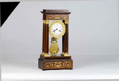 Orologio da Tavolo Carlo X con Colonnine, XIX Secolo
