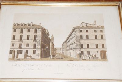 Vedute di Torino, Quattro Stampe Seppiate