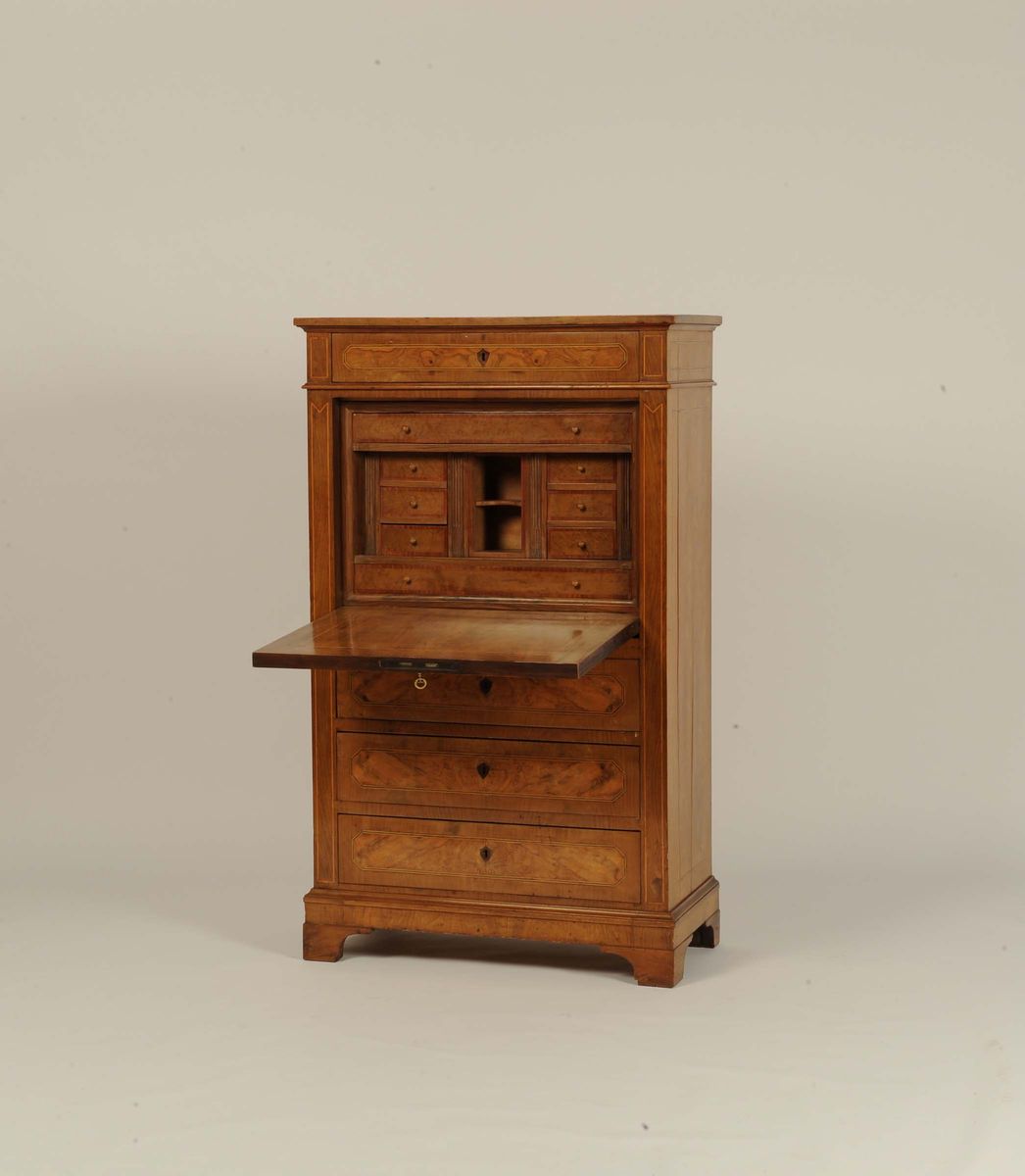 Secretaire a Tre Cassetti, XIX Secolo