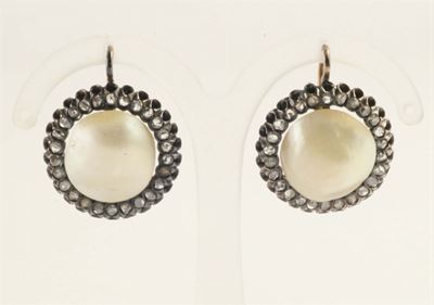 Orecchini con Perle e Diamanti