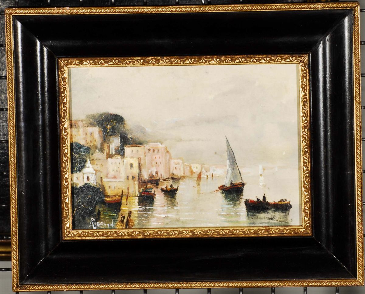 Oscar Ricciardi (1864-1935), Attribuito Aveduta Costiera