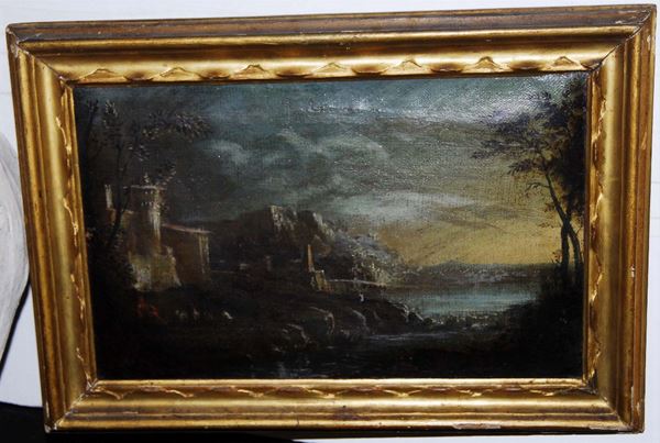 Scuola della fine del XVIII secolo Paesaggi