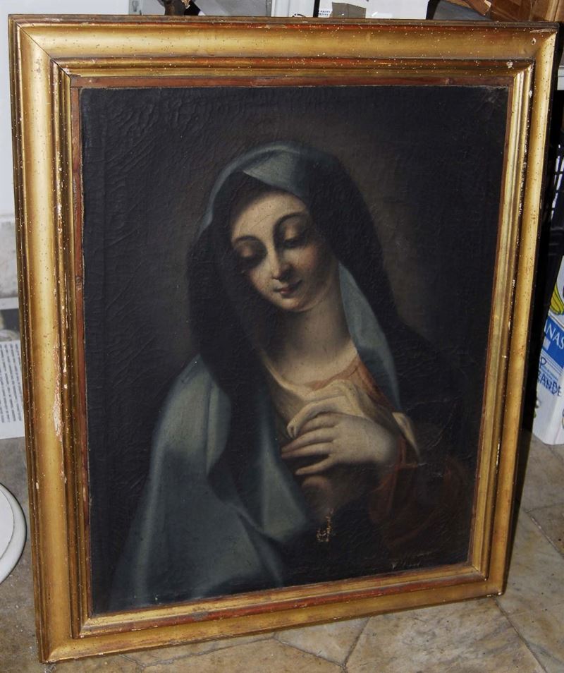 Scuola Lombarda del XVII secolo Madonna  - Asta Asta OnLine 01-2012 - Cambi Casa d'Aste
