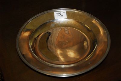 Piatto Tondo in Argento, Firenze XIX Secolo