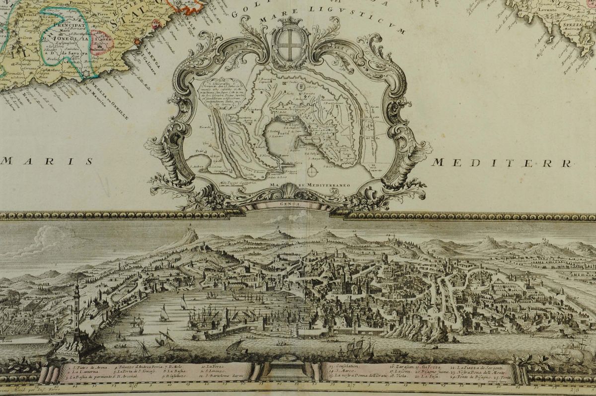 Carta Geografica dello Stato della Repubblica di Genova, 1743