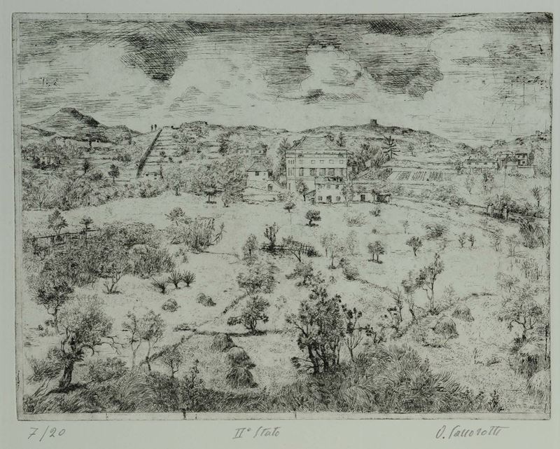 Oscar Saccorotti (1898-1986) Albaro  - Auction Antiquariato e Dipinti Antichi - Cambi Casa d'Aste