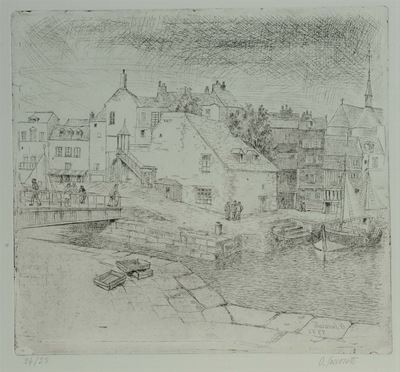 Oscar Saccorotti (1898-1986)cittadina con Canale