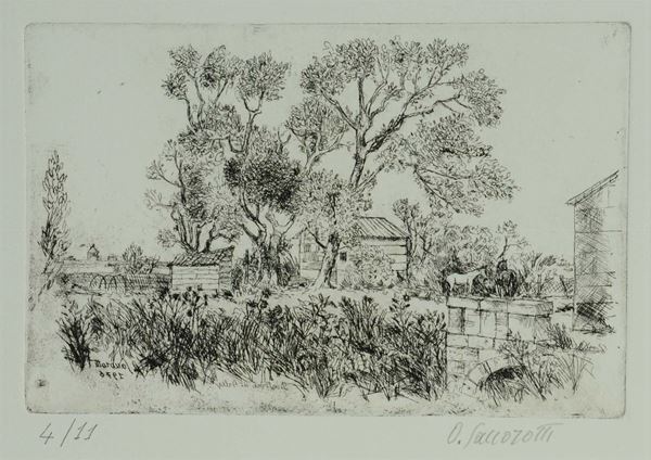 Oscar Saccorotti (1898-1986) ArbustiAlberi