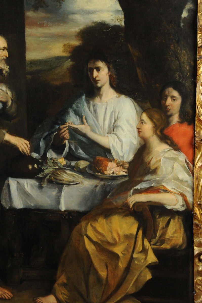 Scuola del XVII Secolocena in Emmaus