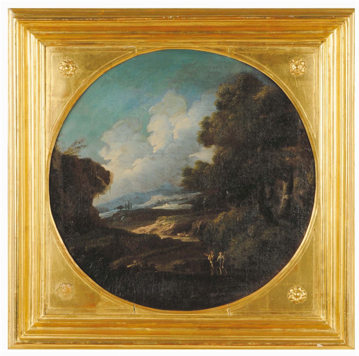 Bartolomeo Pedon (1655-1732), Attribuito Apaesaggio con Torrepaesaggio Innevato con Rovinepaesagg...