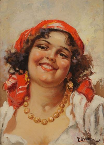 Enrico Frattini (1890-1968)ritratto di Zingara