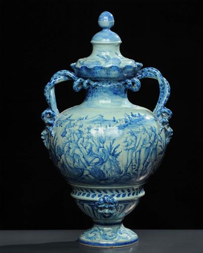 Vaso in Maiolica Cantagalli, XIX Secolo