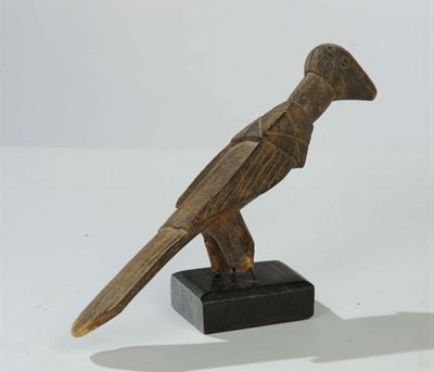 Scultura Rituale Zoomorfa Uccello Lobi