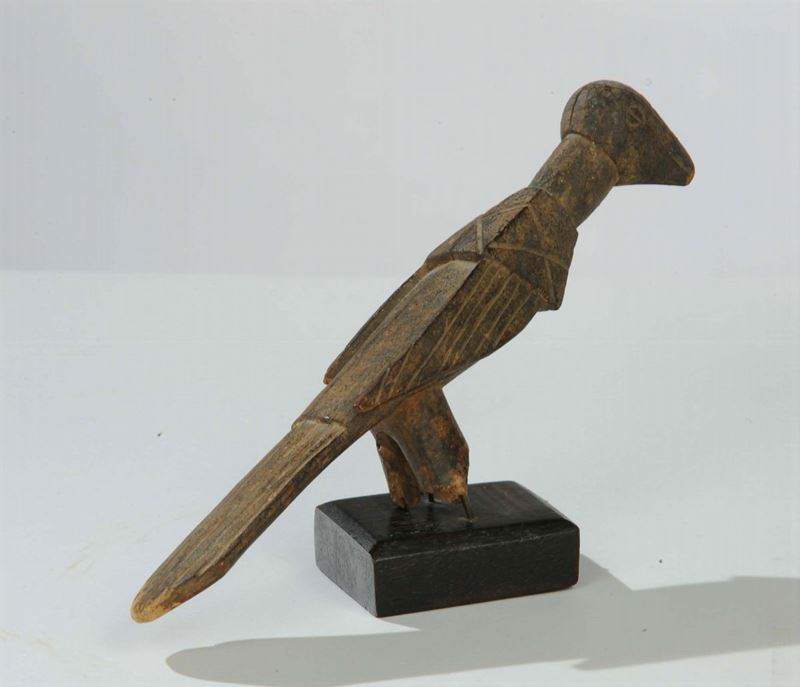 Scultura rituale zoomorfa uccello Lobi  - Asta Arti Primarie dall'Africa e Oceania - Cambi Casa d'Aste