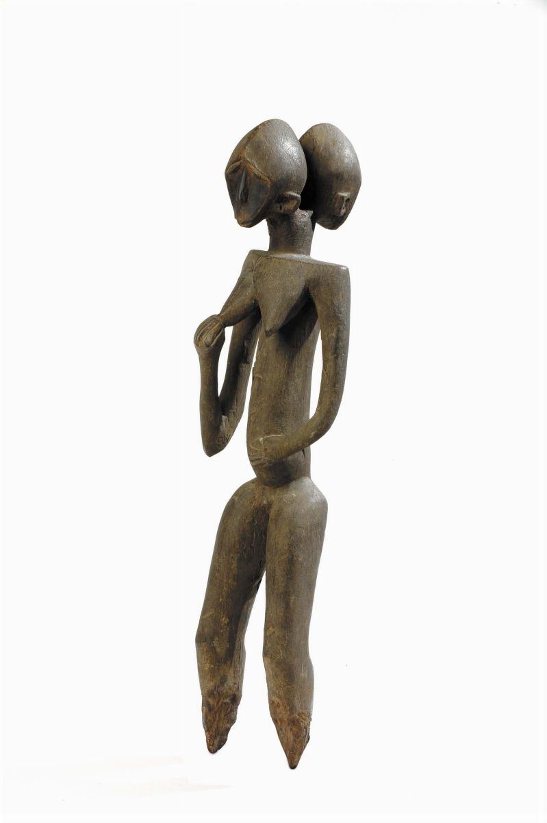 Raro Bateba giano scultura rituale Lobi  - Auction Primary Arts from Africa and Oceania - Cambi Casa d'Aste