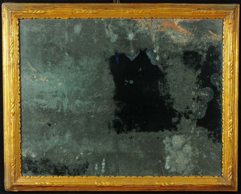 Specchiera in legno intagliato e dorato, fine XIX secolo  - Auction OnLine Auction 11-2012 - Cambi Casa d'Aste
