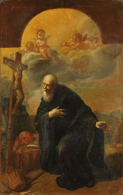 Scuola della Fine del XVIII Secolosanto in Preghiera