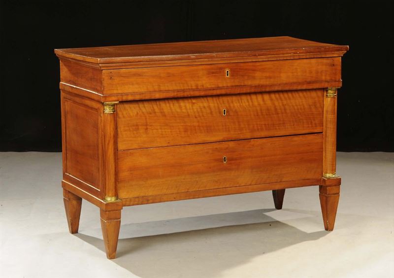 Com˜ Impero a tre cassetti, XIX secolo  - Auction Antiquariato e Dipinti Antichi - Cambi Casa d'Aste