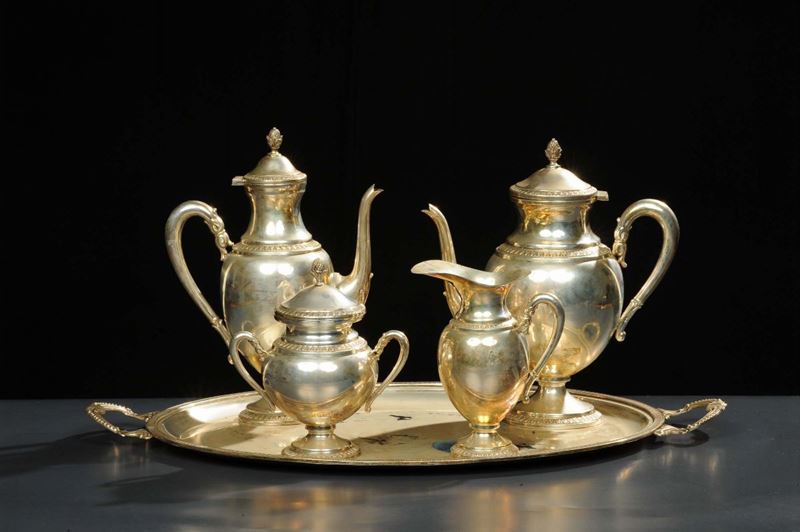 Servizio da te e caff in argento  - Auction Antiquariato e Dipinti Antichi - Cambi Casa d'Aste