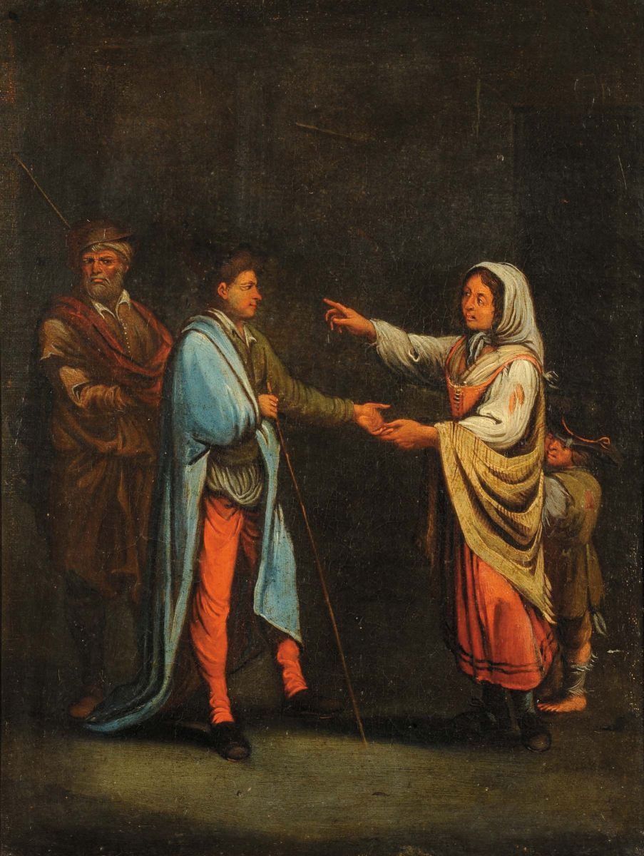 Scuola del XVIII Secolol'ubriaco la Chiromante