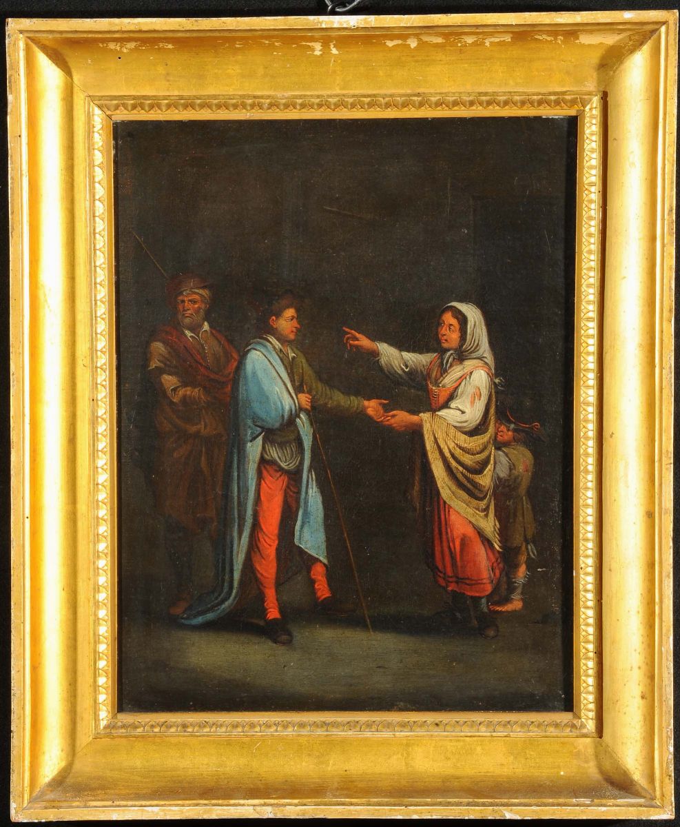 Scuola del XVIII Secolol'ubriaco la Chiromante