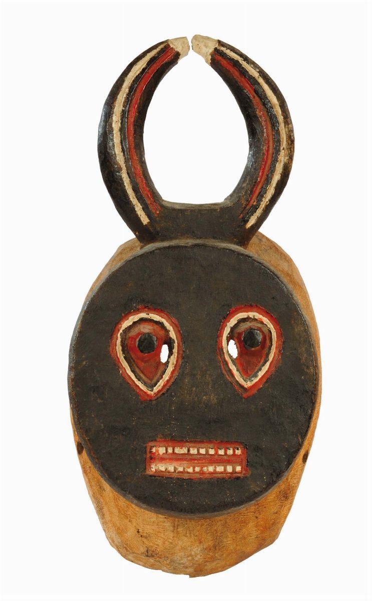 Maschera Kpleklple usata nella danza Goli, Baul  - Asta Arti Primarie dall'Africa e Oceania - Cambi Casa d'Aste