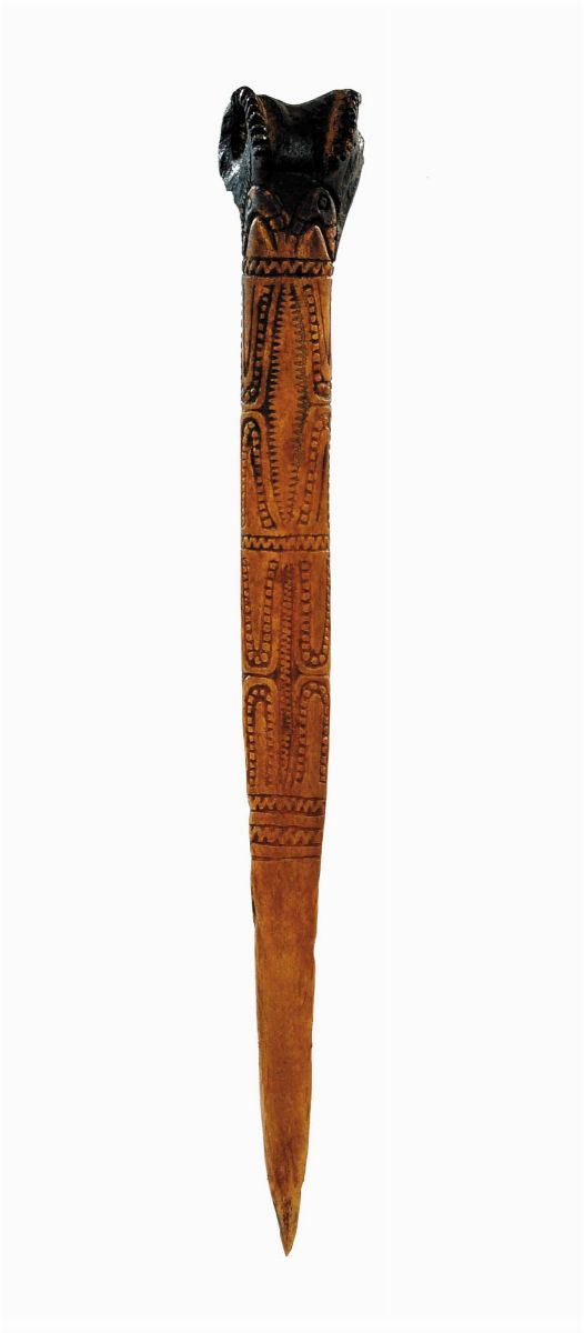 Coltello rituale Abelam  - Auction Primary Arts from Africa and Oceania - Cambi Casa d'Aste