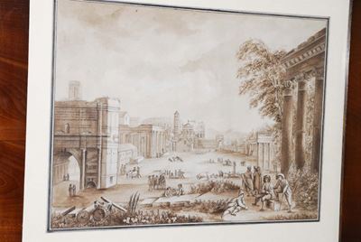 Anonimo del XIX Secoloveduta di Roma