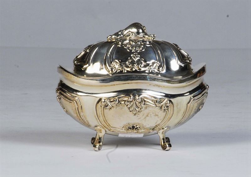 Zuccheriera in argento 925 in stile barocchetto  - Auction House Sale Villa la Femara - Cambi Casa d'Aste