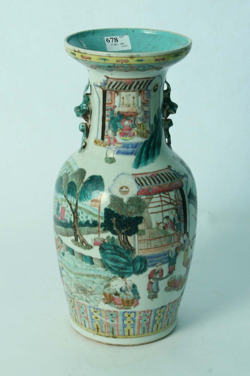 Grande vaso orientale con figure  - Auction OnLine Auction 05-2012 - Cambi Casa d'Aste