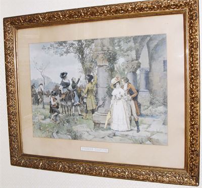 Coppia di Litografie a Colori, Francia XIX Secoloprimier Chapitre Conclusion