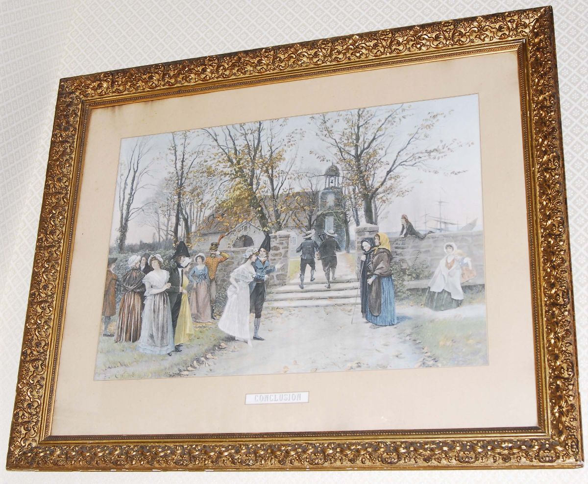 Coppia di Litografie a Colori, Francia XIX Secoloprimier Chapitre Conclusion